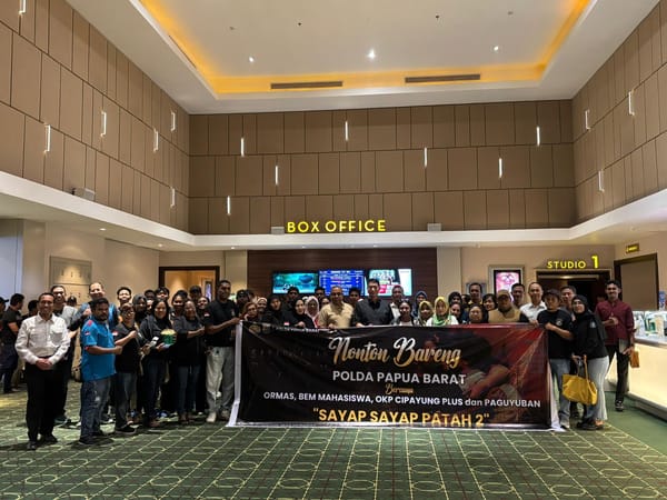 Nonton Bareng Film Inspiratif, Polda Papua Barat Gandeng Organisasi Masyarakat di Manokwari