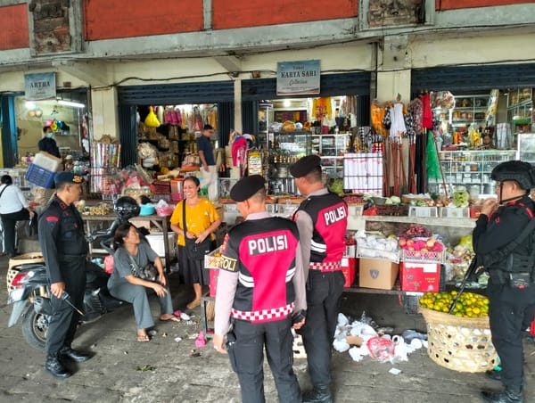 Polda Bali Patroli ke Pasar Ketapian, Cegah Premanisme Sejak Dini