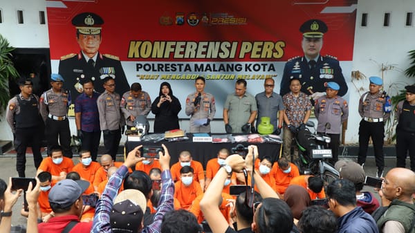 Premanisme dan Kekerasan Jalanan Disikat, Polresta Malang Kota Ungkap 24 Kasus