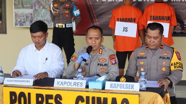 Satresnarkoba Polres Gumas dan Polsek Rungan Bekuk 2 Pengedar Sabu