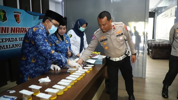 Tes Urine di Hari Nasional: Polresta Malang Kota Perkuat Komitmen Anti-Narkoba