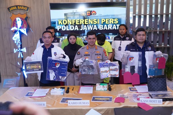 Polda Jabar Amankan Dua Pelaku Judi Online di Tangerang