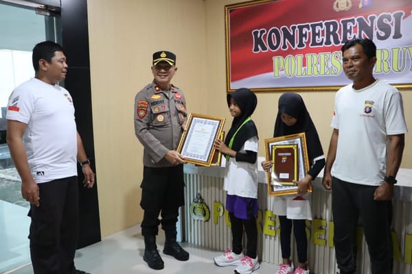Dukung Dunia Olahraga, Polres Seruyan Apresiasi Prestasi Pelajar