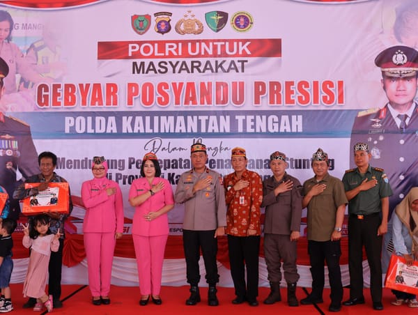 Wujudkan Generasi Sehat, Polda Kalteng Dorong Gebyar Posyandu Presisi di Seluruh Kalimantan Tengah