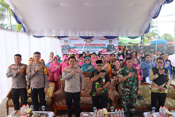 Kapolres Kotim Turut Serta dalam Gebyar Posyandu Presisi Serentak