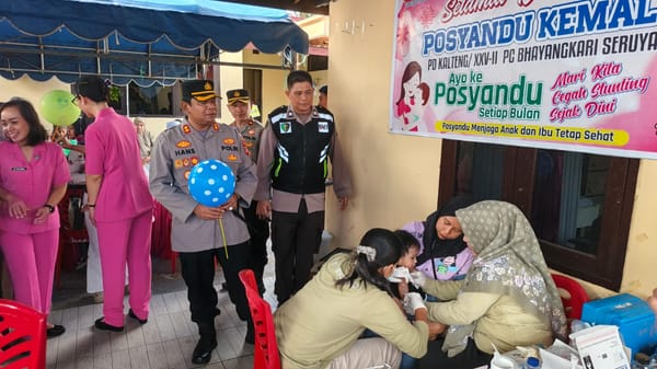 Polres Seruyan Gelar Gebyar Posyandu Presisi, Berikan Pelayanan Bagi 105 Balita dan Ibu Hamil