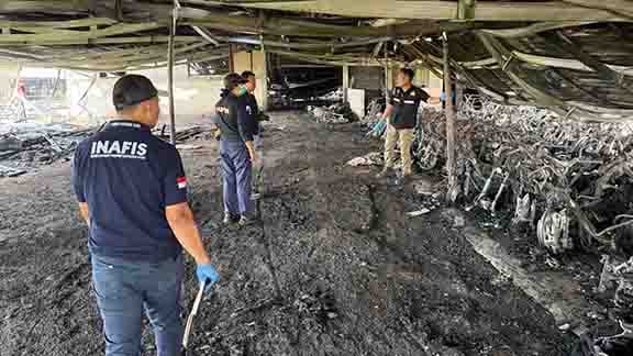 Korban Kebakaran di Parkiran Kawasan PT HWI Jepara Lapor Polisi