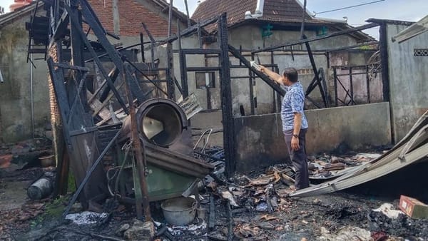 Pabrik Kerupuk di Wantilgung Blora Terbakar, Kerugian Capai Ratusan Juta Rupiah