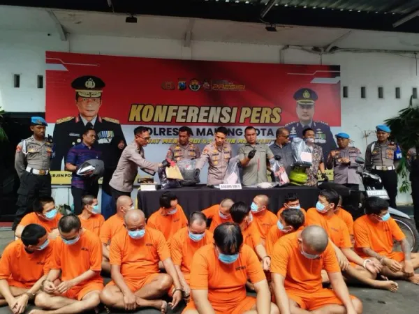 24 Kasus Kriminal Terbongkar, Polresta Malang Kota Sukses Gelar Operasi Pekat