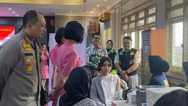 Tekan Lonjakan Kanker Serviks, Polresta Malang Gelar Vaksinasi HPV untuk Masyarakat