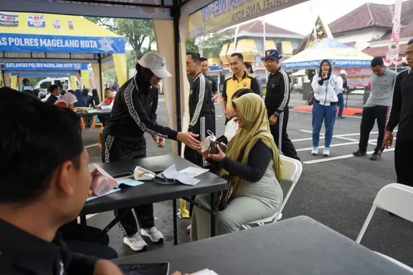 Car Free Day Alun-Alun, Polres Magelang Kota Sediakan Layanan Publik Lengkap