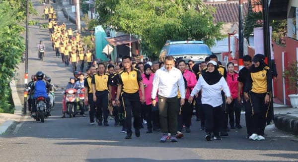 Sambut HUT Bhayangkara, Polres Semarang Gelar Kegiatan Olahraga Bersama
