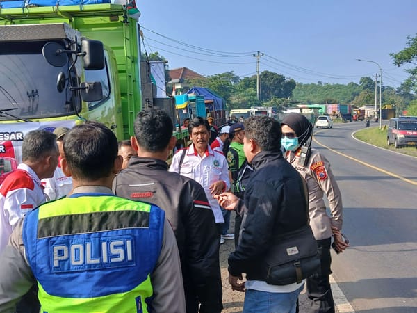 Demo ODOL Digelar di Bawen, Polres Semarang Kerahkan Pengamanan