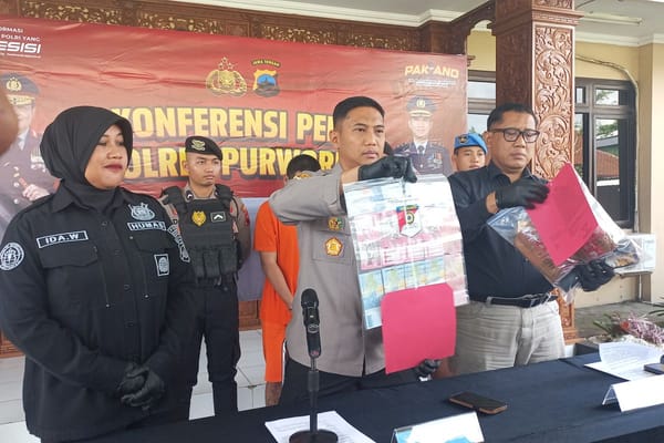 Warga Banyumas Edarkan Uang Palsu di Purworejo dengan Dibelanjakan di Toko Kelontong