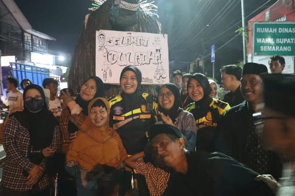 Kapolres Semarang Patroli Cek Kamtibmas Menjelang Malam Idul Adha
