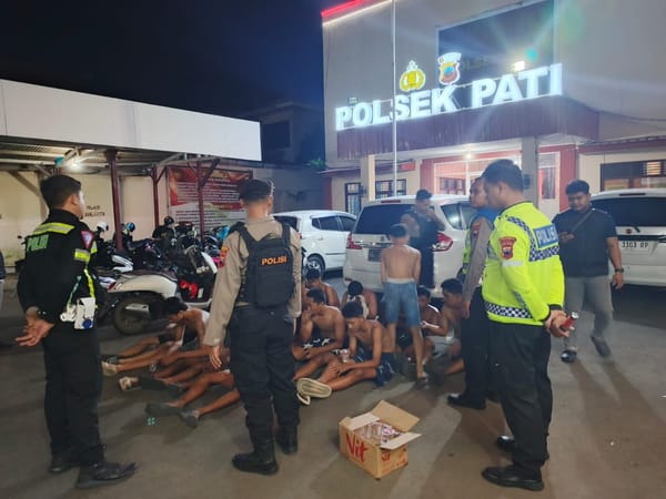 Polresta Pati Gagalkan Tawuran, Aksi Gangster Berhasil Diringkus Sebelum Beraksi