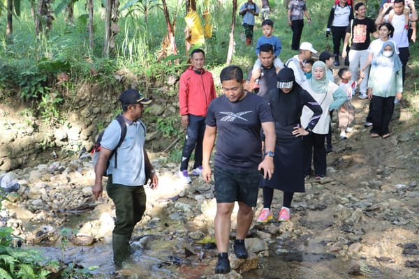 Pererat Sinergi, Kapolres Grobogan dan Perhutani Eksplor Wisata Alam Lewat Trail Run
