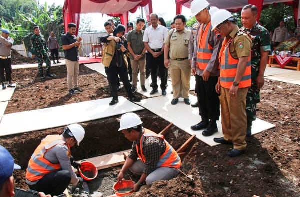 Kapolresta Magelang Resmikan Peletakan Batu Pertama Gedung Baru Polsek Windusari
