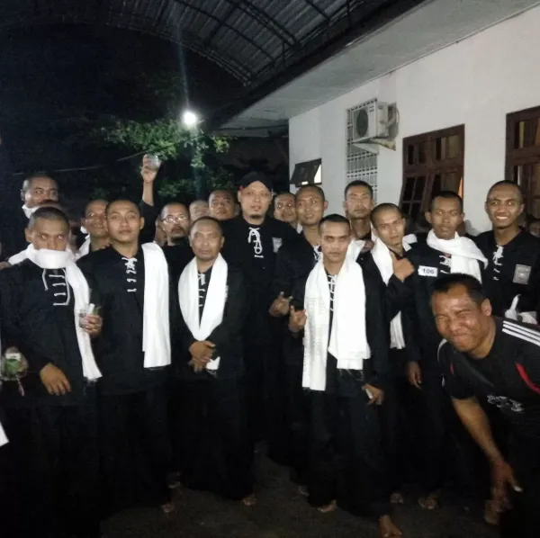 PSHT Dukung Polres Karanganyar Amankan Kegiatan Pengesahan Pendekar Silat