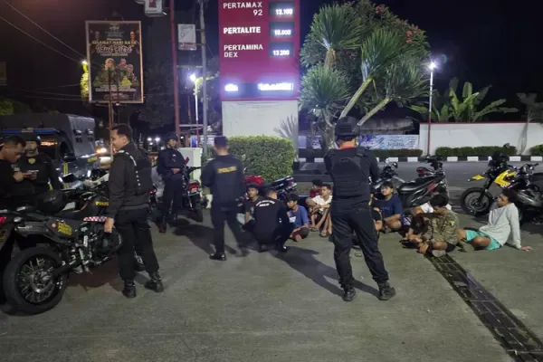 Tim Patroli Siraju Bubarkan Balap Liar di Jepara, Puluhan Pemotor Kabur