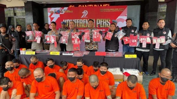 Polresta Malang Kota Ringkus 137 Pelaku Narkoba dalam Waktu Enam Bulan