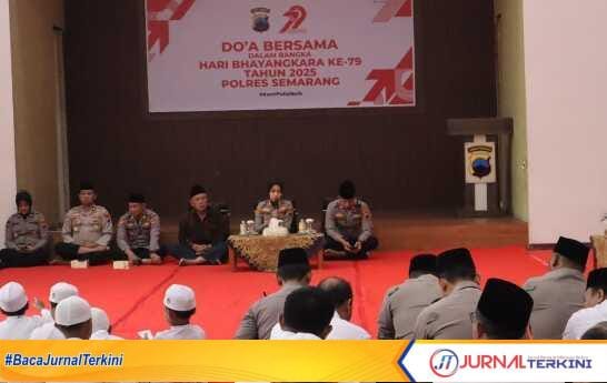 Sambut Hari Bhayangkara ke-79, Polres Semarang Gelar Doa Bersama