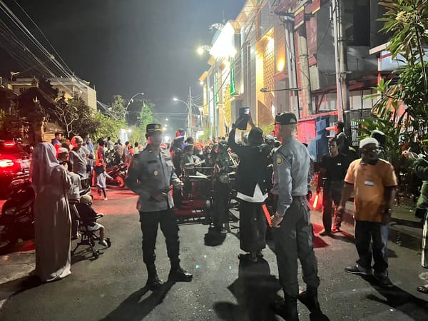 Polda Bali dan Jajaran Amankan Giat Malam Takbir Idul adha