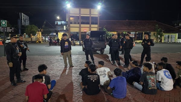 Terlibat Balap Liar, Pelaku Diamankan Polisi Saat Razia Malam