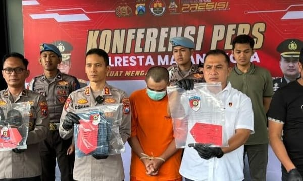 Satreskrim Polresta Malang Kota Ringkus Pelaku Begal Motor Ojol di Bandulan