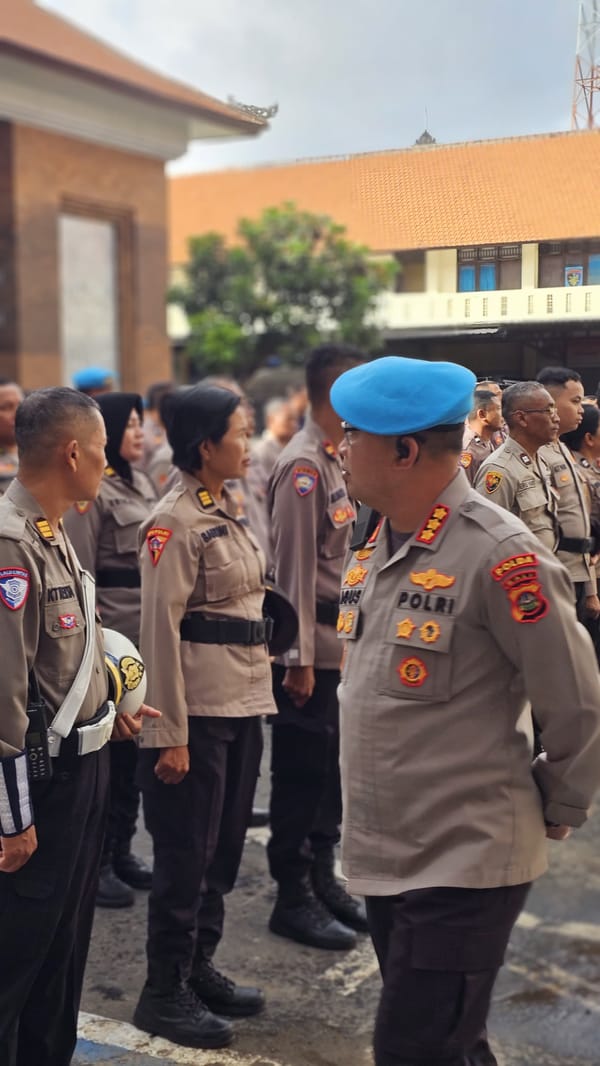 Propam Polda Bali Gelar Gaktibplin di Polresta Denpasar, Disiplin Anggota Jadi Fokus