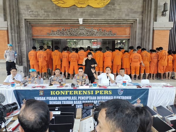 Polda Bali Gerebek Sindikat Penipuan Online, 38 Orang Diamankan