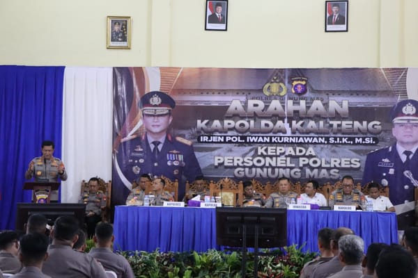 Kapolda Kalteng Kunjungi Polres Gumas, Tegaskan Visi RESPEK dan Apresiasi Kinerja Anggota