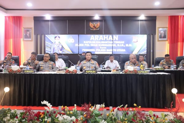 Kunker Ke Polres Barito Utara, Kapolda Kalteng Berikan Arahan dan Semangat Kepada Personel