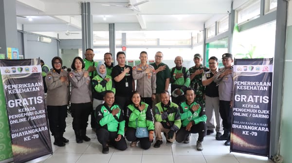 Hari Bhayangkara ke-79, Polisi Malang Kota Beri Layanan Medis ke Pejuang Jalanan