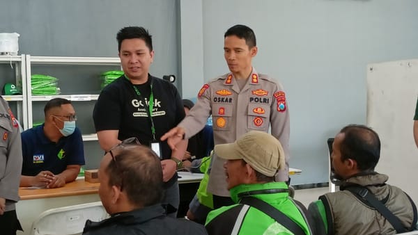 Tingkatkan Kesehatan Ojol, Polresta Malang Kota Gelar Cek Gratis dan Konsultasi Dokter