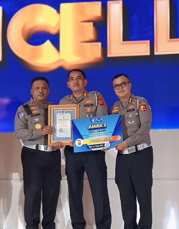Inovasi dan Kolaborasi Antar-Satlantas Antarkan Polda Aceh Raih Penghargaan ICell Award 2025