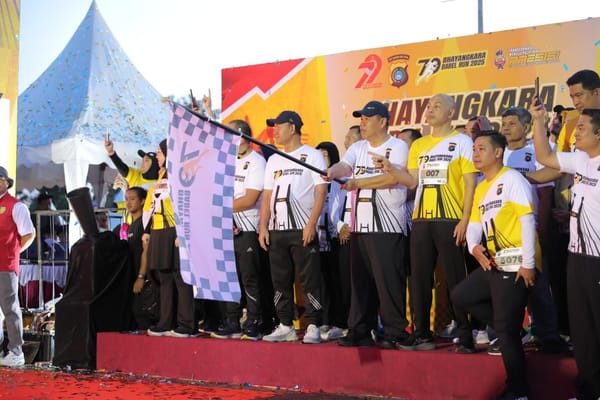 Bhayangkara Babel Run 2025 Sukses Digelar, Ribuan Peserta Padati Polda Bangka Belitung