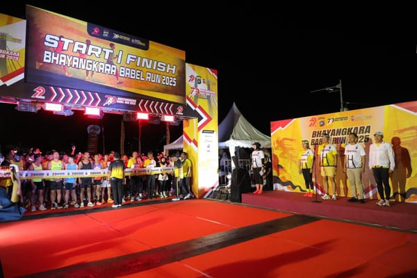 3.002 Pelari Meriahkan Bhayangkara Babel Run 2025 di Bangka Belitung