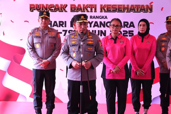 Bukti Kepedulian Sosial, Kapolri Hadirkan Layanan Kesehatan Gratis