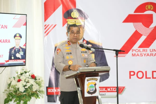 Polda Papua Barat Hadirkan Pelayanan Kesehatan Gratis Jelang Hari Bhayangkara ke-79