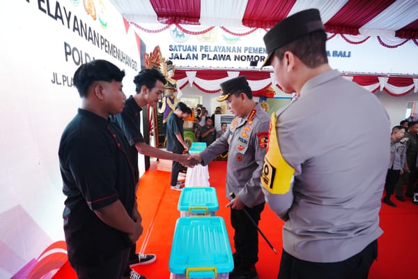 Dukung Program MBG, Kapolri Kunjungi SPPG Polda Bali