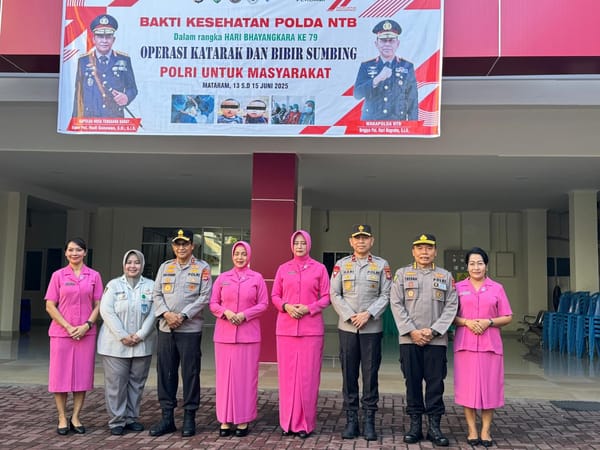 Polda NTB Gelar Operasi Katarak dan Bibir Sumbing Gratis Sambut Hari Bhayangkara ke-79