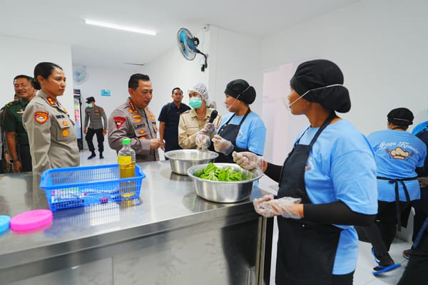 Dukung Program MBG, Kapolri Resmikan Gedung SPPG Polres Jembrana