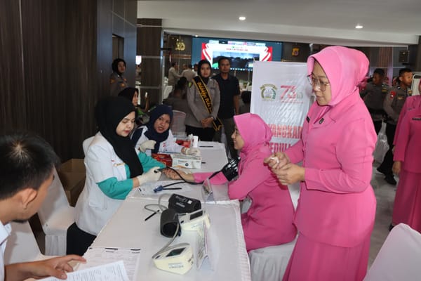 Semarak Hari Bhayangkara ke-79, Polda Aceh Gelar Donor Darah Serentak