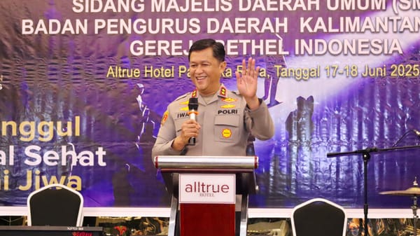 Perkuat Sinergi, Kapolda Kalteng Ajak Jemaat GBI Jaga Kamtibmas di Kalimantan Tengah