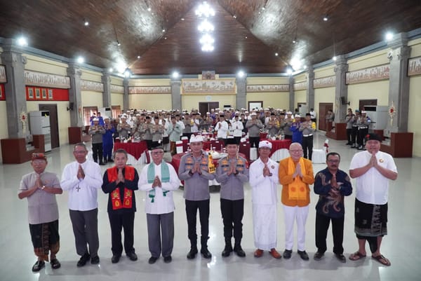 Wakapolda Bali Pimpin Doa Bersama Sambut Hari Bhayangkara ke-78