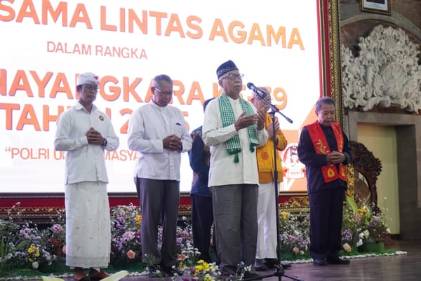 Doa Bersama Warnai Peringatan Hari Bhayangkara ke-78 di Polda Bali
