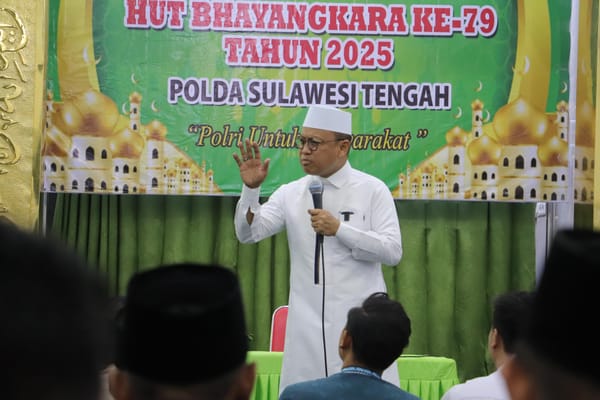 Peringati HUT Bhayangkara ke-79, Polda Sulteng Gelar Dzikir Bersama Ustad Das’ad Latif
