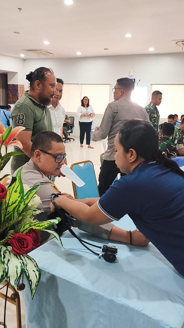 Sambut Hari Bhayangkara ke-79, Polsek Kuta Gelar Donor Darah Bersama TNI dan Masyarakat