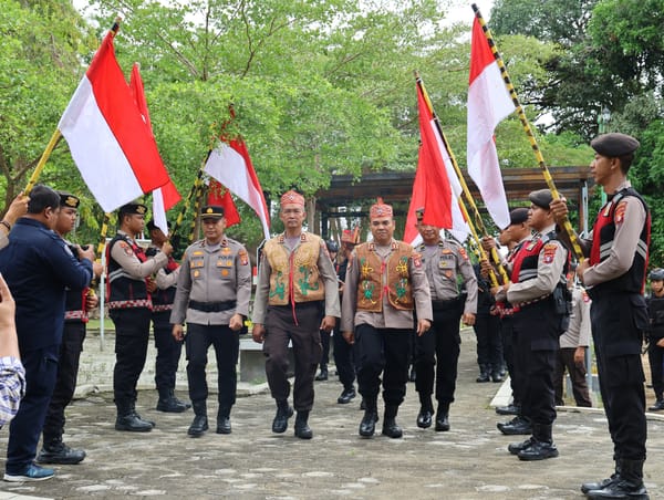 Polda Kalteng Gelar Tradisi Pengambilan Air Suci Sambut HUT Bhayangkara ke-79